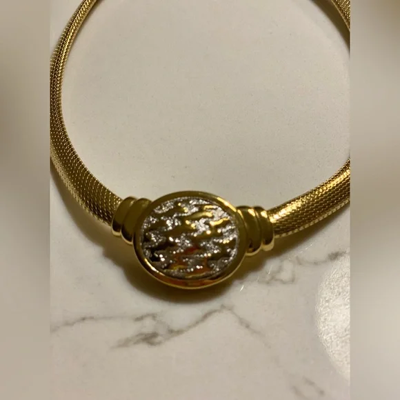 Christian Dior Vintage gold plated statement adjustable necklace - Picture 6 of 6